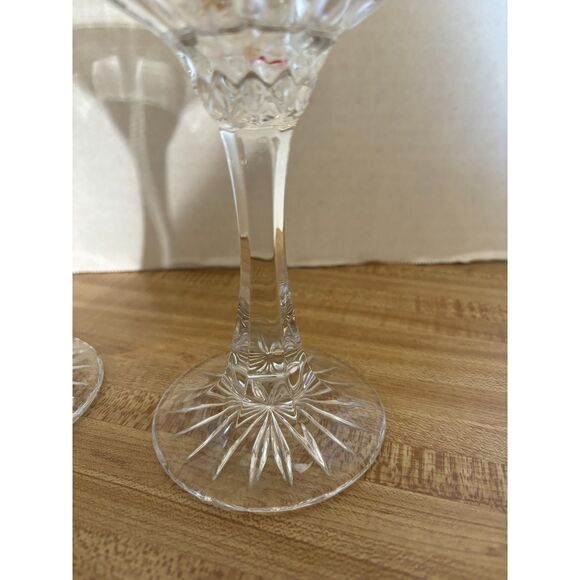 2 Nachtmann Bleikristal Candliere 6" Candle Stick Holders King Edward Pattern - Picture 3 of 15